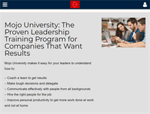 Tablet Screenshot of mojouniversity.com